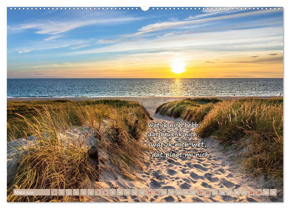 De Sprökje Kalenner "We proten platt" (CALVENDO Premium Wandkalender 2026)