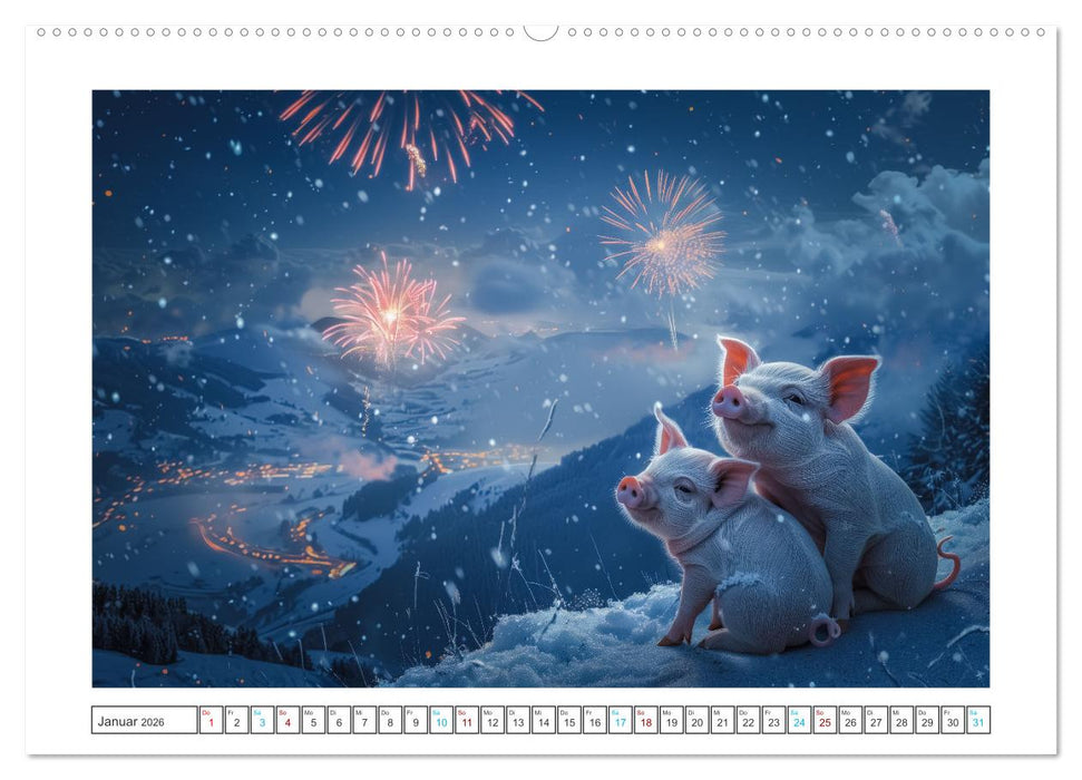 Pure Glücksmomente (CALVENDO Premium Wandkalender 2026)