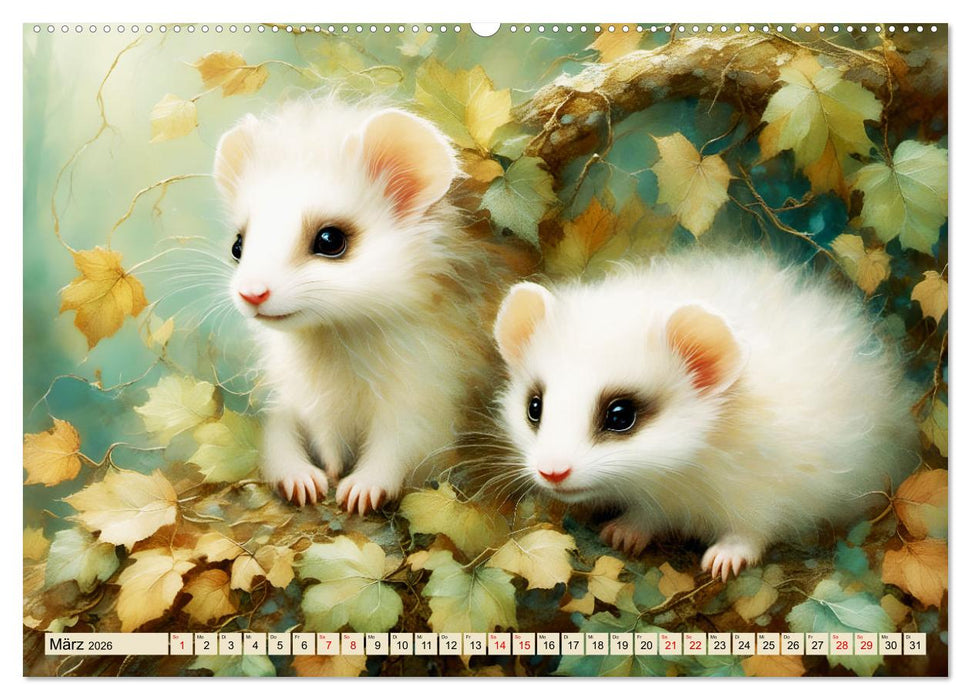 Pelzige süße Freunde (CALVENDO Premium Wandkalender 2026)