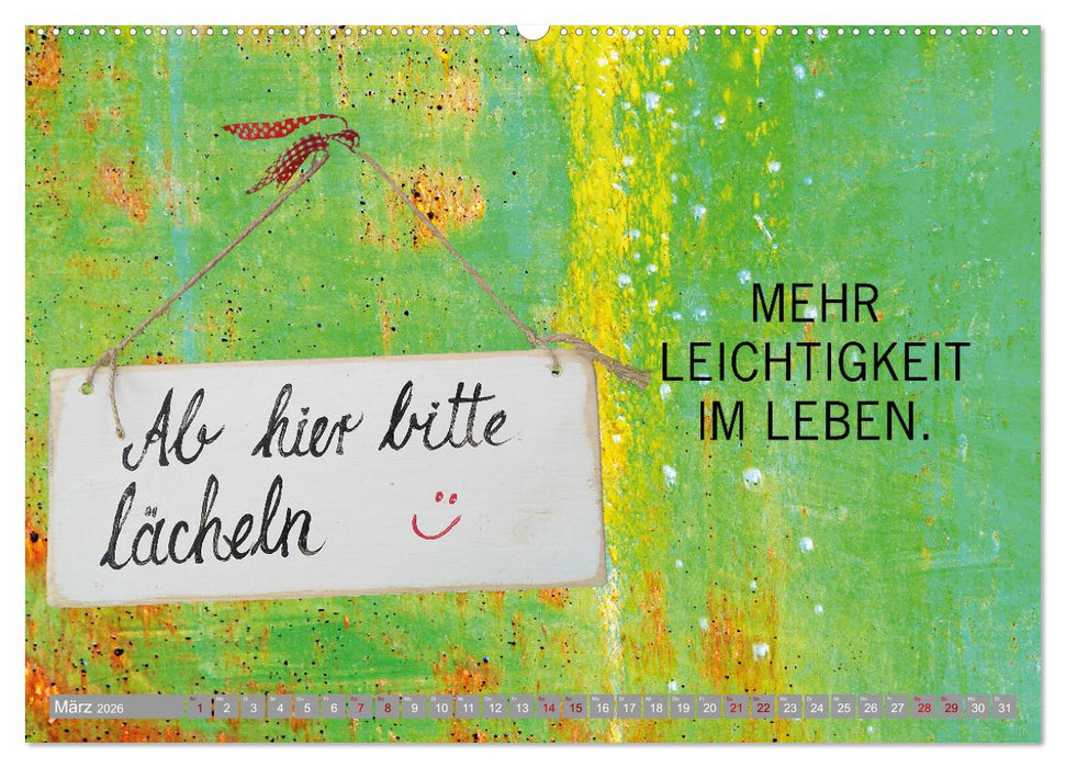 Minimalismus macht glücklich (CALVENDO Premium Wandkalender 2026)