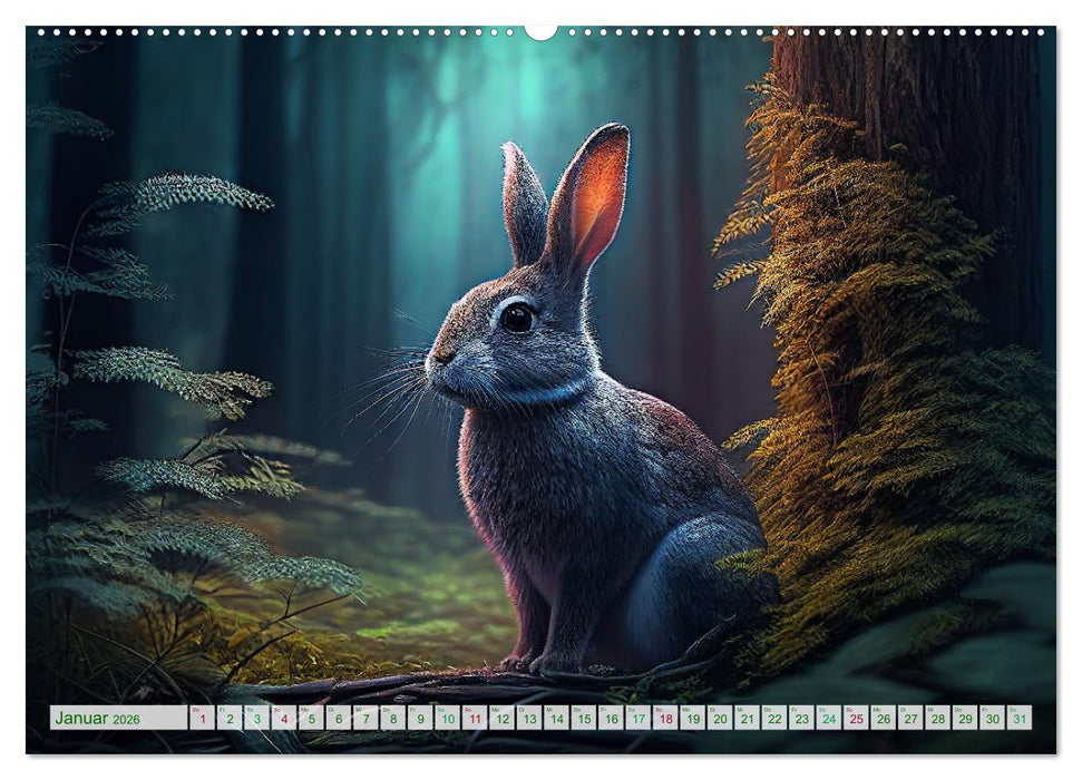 Waldgeflüster - ein kunstvoller Spaziergang durch unsere Wälder (CALVENDO Premium Wandkalender 2026)