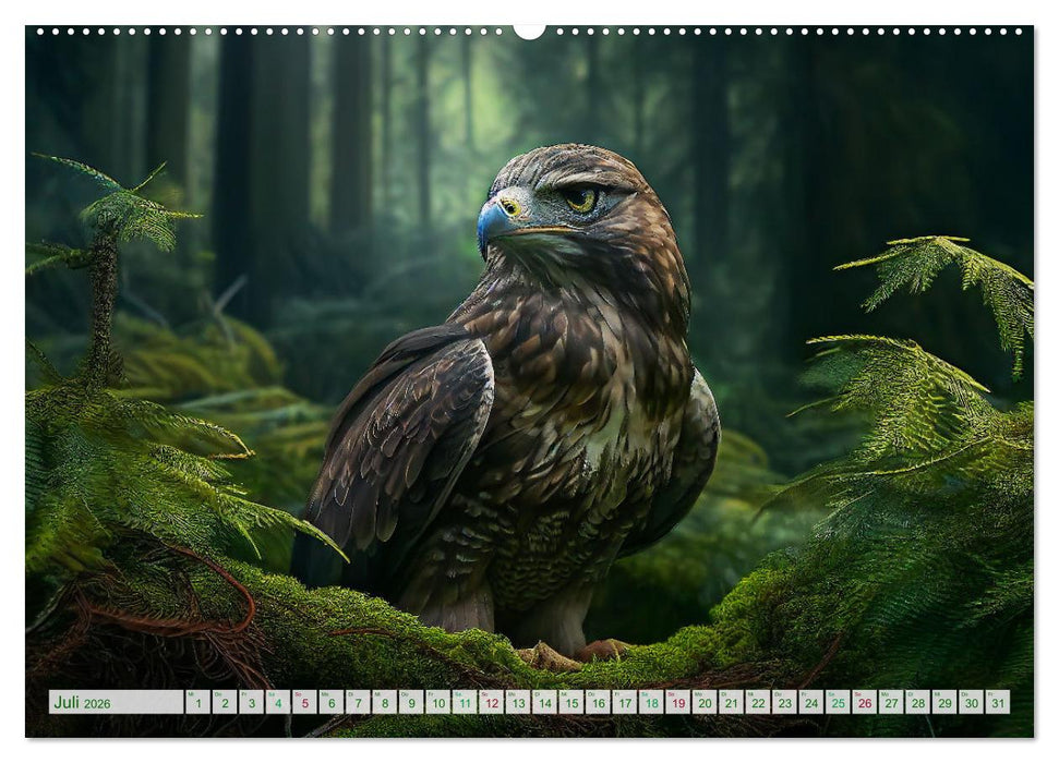 Waldgeflüster - ein kunstvoller Spaziergang durch unsere Wälder (CALVENDO Premium Wandkalender 2026)