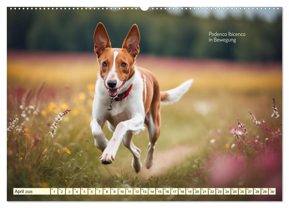Windhunde im Portrait (CALVENDO Premium Wandkalender 2026)