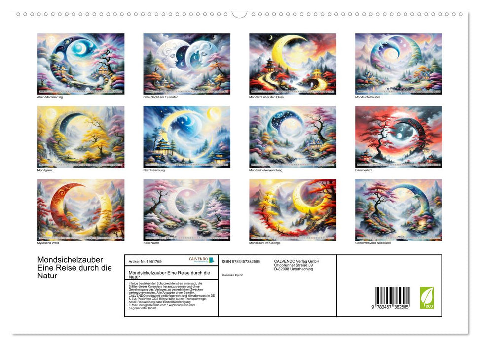 Mondsichelzauber Eine Reise durch die Natur (CALVENDO Premium Wandkalender 2026)