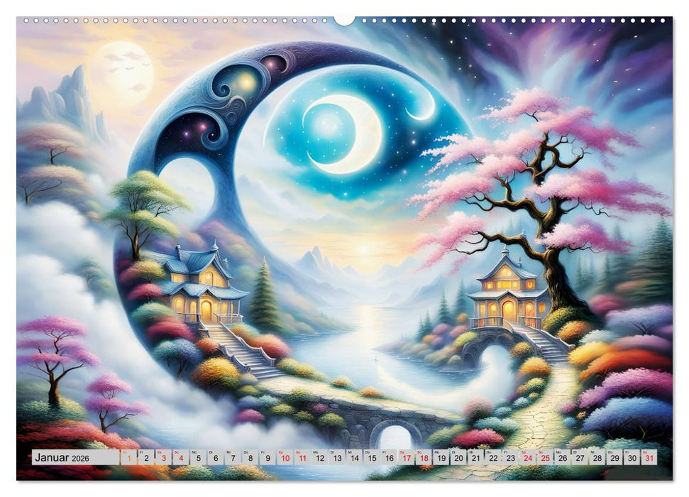 Mondsichelzauber Eine Reise durch die Natur (CALVENDO Premium Wandkalender 2026)
