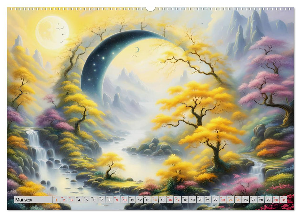 Mondsichelzauber Eine Reise durch die Natur (CALVENDO Premium Wandkalender 2026)