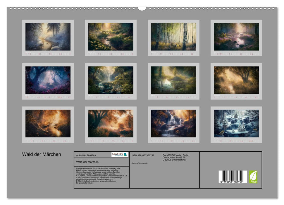 Wald der Märchen (CALVENDO Premium Wandkalender 2026)