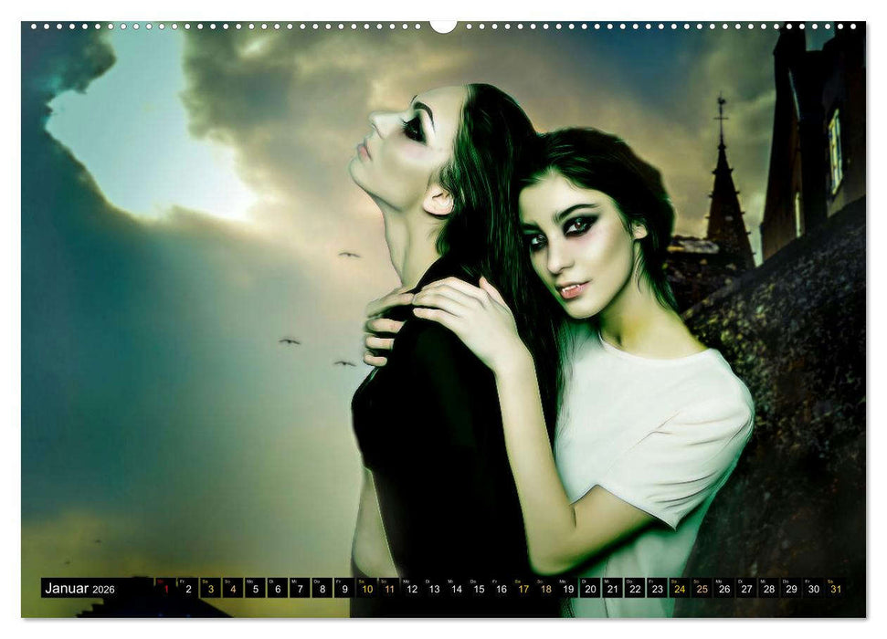 Vampire Kreaturen der Dunkelheit (CALVENDO Premium Wandkalender 2026)
