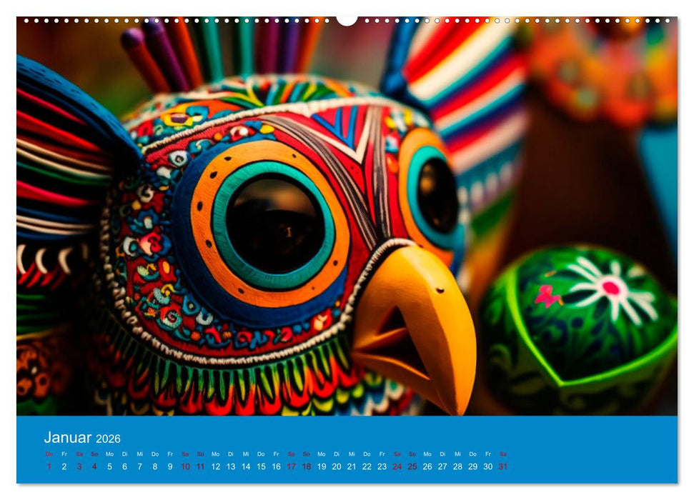Farben Mexikos: Eine farbenfrohe Reise durch die Jahreszeiten (CALVENDO Premium Wandkalender 2026)