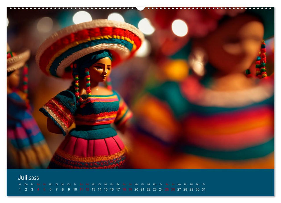 Farben Mexikos: Eine farbenfrohe Reise durch die Jahreszeiten (CALVENDO Premium Wandkalender 2026)