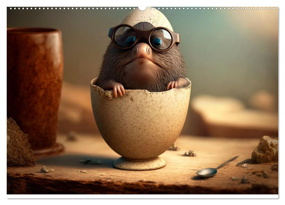 Maulwurf Mania Ein Jahr voller absurder Abenteuer (CALVENDO Premium Wandkalender 2026)