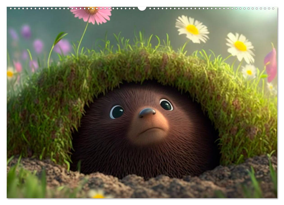 Maulwurf Mania Ein Jahr voller absurder Abenteuer (CALVENDO Premium Wandkalender 2026)