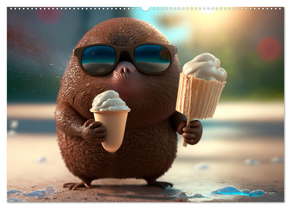 Maulwurf Mania Ein Jahr voller absurder Abenteuer (CALVENDO Premium Wandkalender 2026)