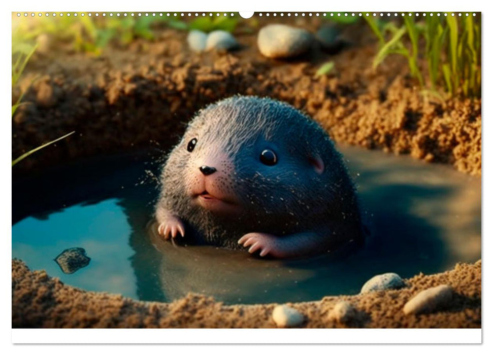 Maulwurf Mania Ein Jahr voller absurder Abenteuer (CALVENDO Premium Wandkalender 2026)