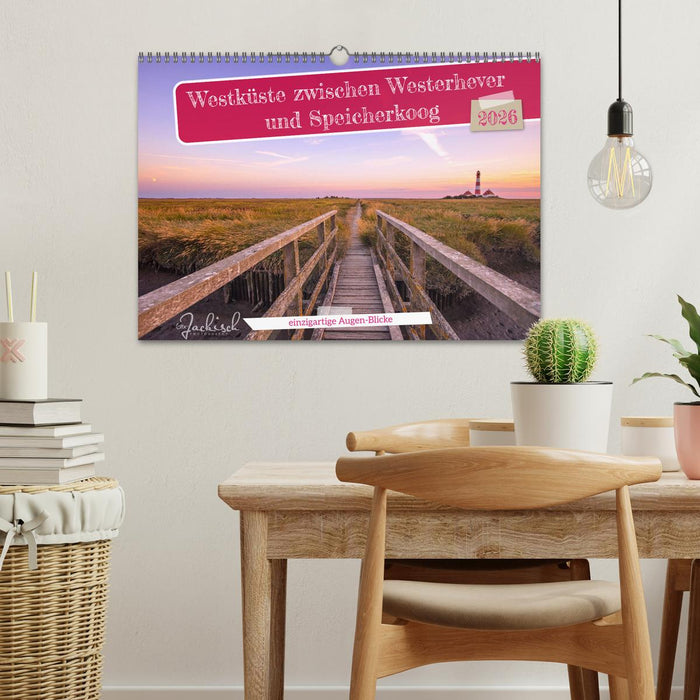 Westküste zwischen Westerhever und Speicherkoog (CALVENDO Wandkalender 2026)