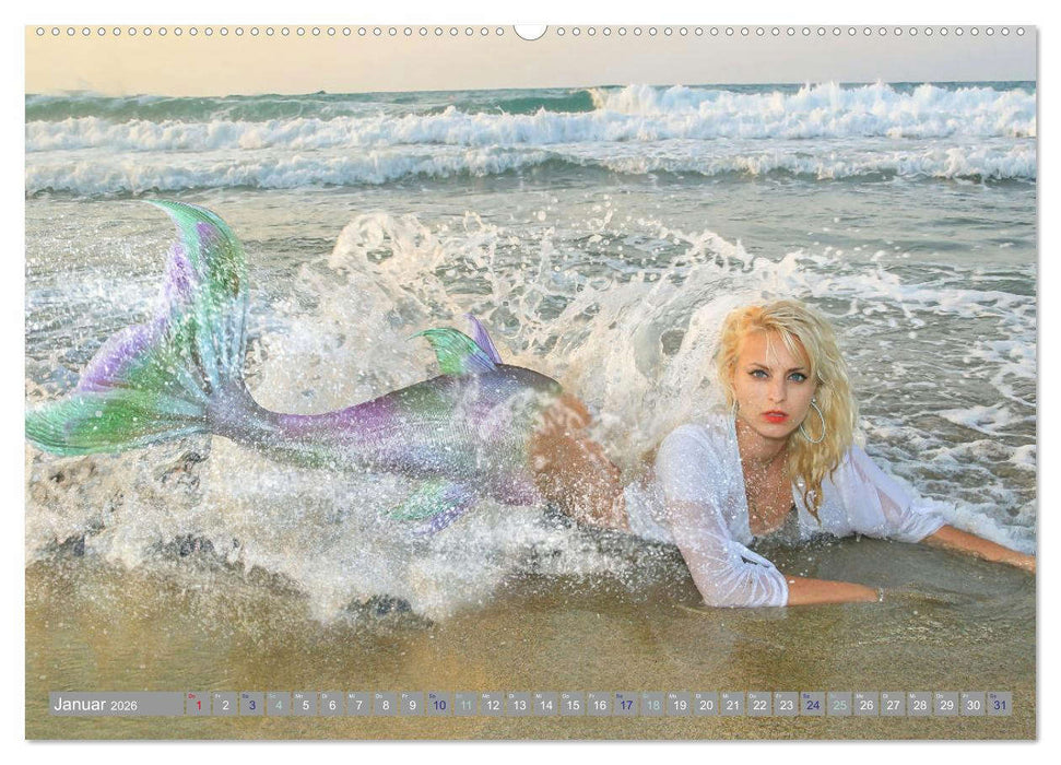 Meerjungfrauen Zauberwesen (CALVENDO Premium Wandkalender 2026)