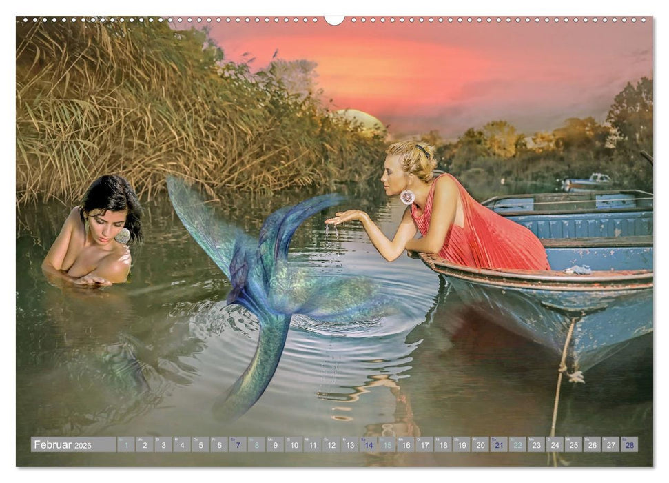 Meerjungfrauen Zauberwesen (CALVENDO Premium Wandkalender 2026)