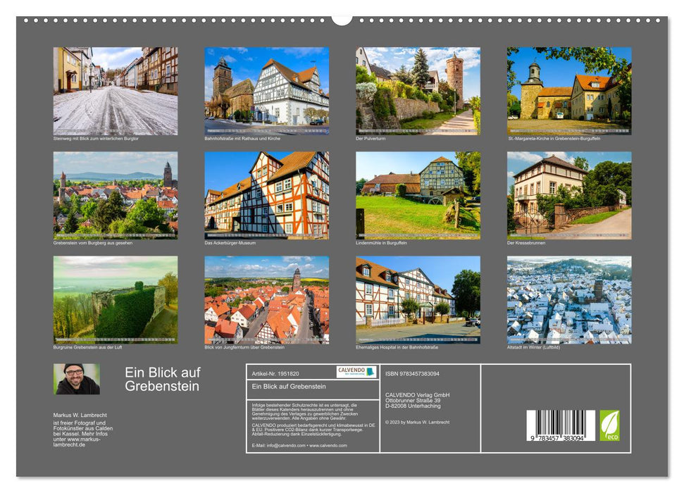 Ein Blick auf Grebenstein (CALVENDO Premium Wandkalender 2026)