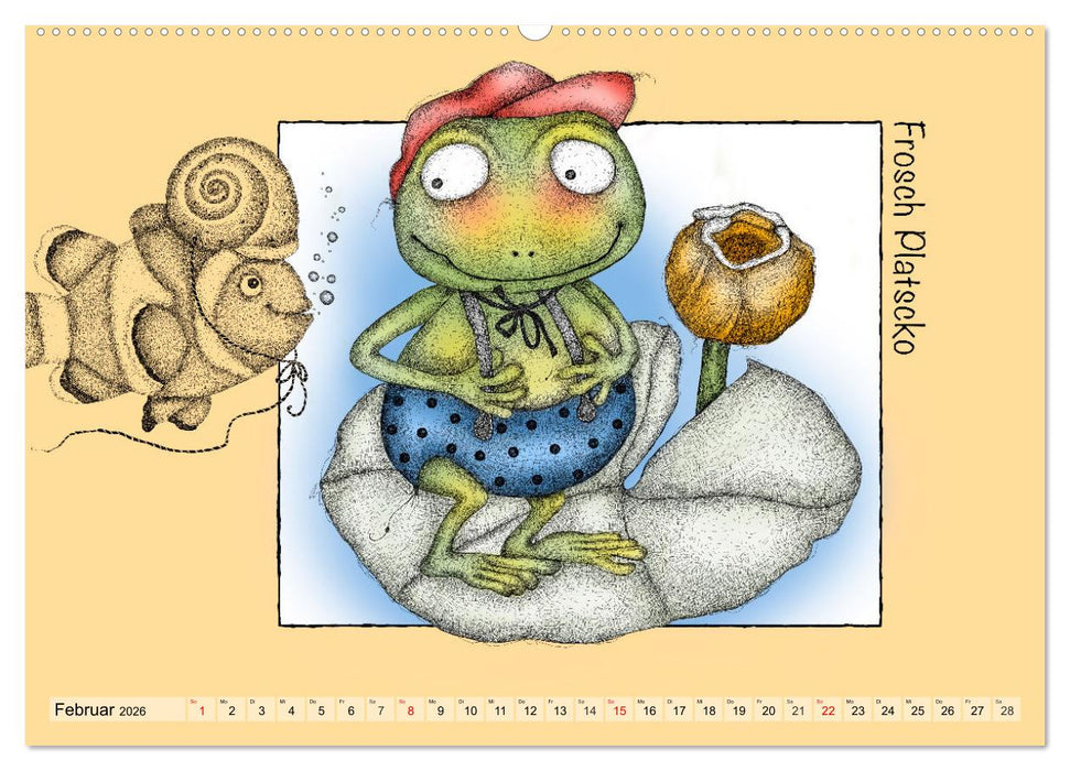 Kater Mizzimo und seine Freunde (CALVENDO Premium Wandkalender 2026)