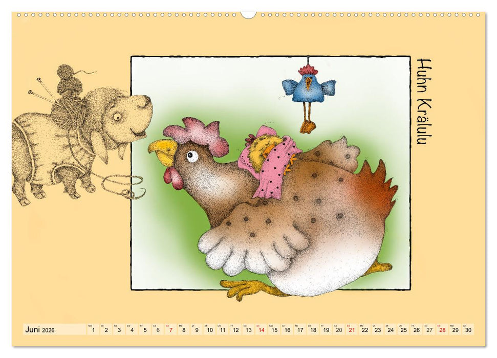 Kater Mizzimo und seine Freunde (CALVENDO Premium Wandkalender 2026)