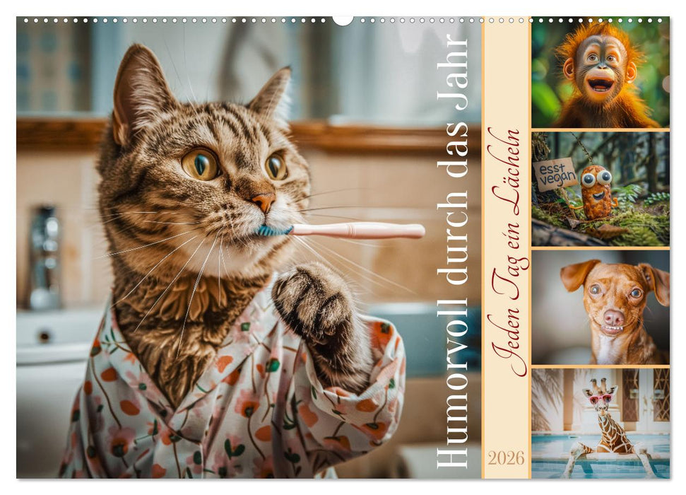 Humorvoll durch das Jahr (CALVENDO Wandkalender 2026)