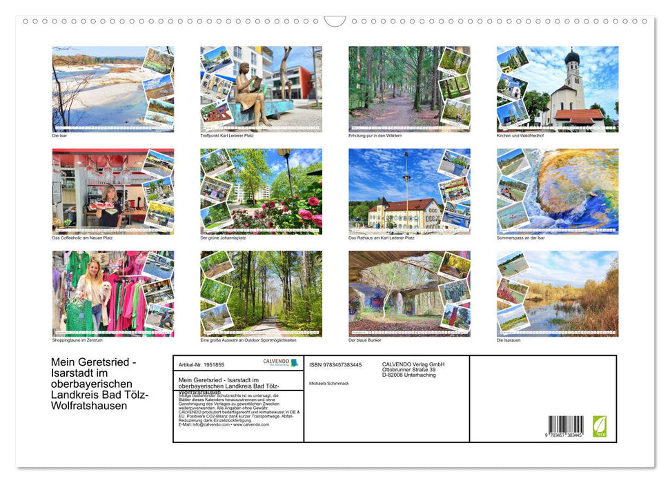 Mein Geretsried - Isarstadt im oberbayerischen Landkreis Bad Tölz-Wolfratshausen (CALVENDO Wandkalender 2026)