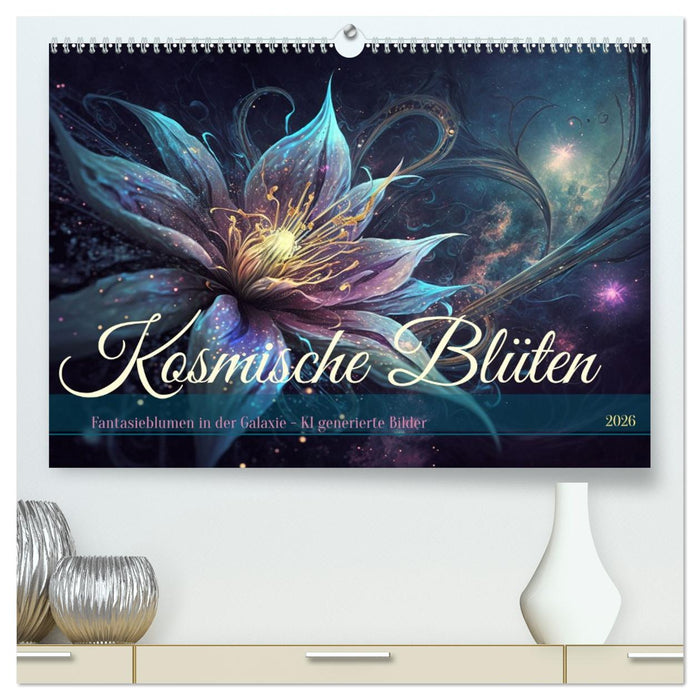 Kosmische Blüten (CALVENDO Premium Wandkalender 2026)