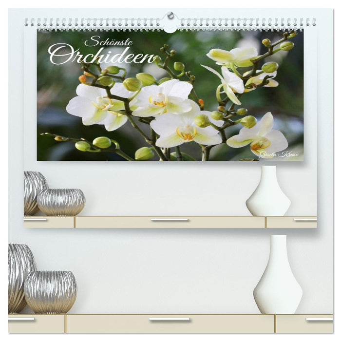 Schönste Orchideen (CALVENDO Premium Wandkalender 2026)