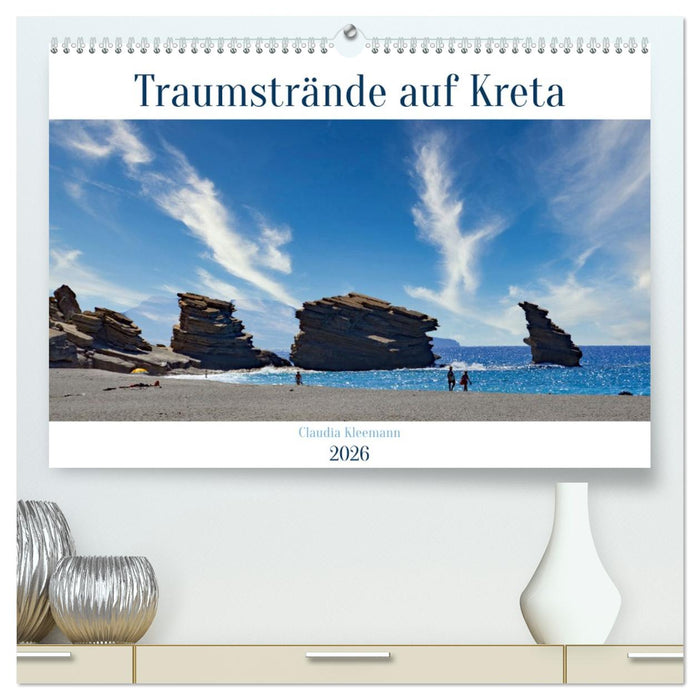 Traumstrände auf Kreta (CALVENDO Premium Wandkalender 2026)