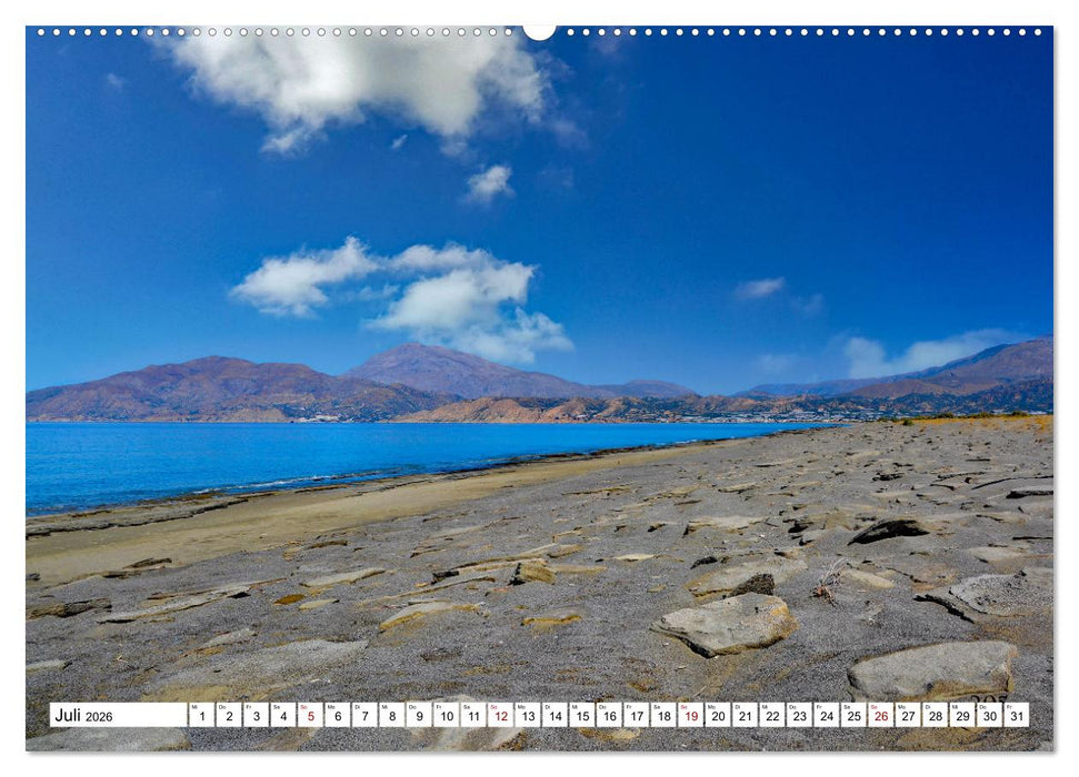 Traumstrände auf Kreta (CALVENDO Premium Wandkalender 2026)