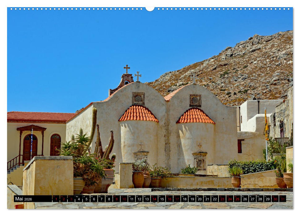 Klöster und Kirchen auf Kreta (CALVENDO Premium Wandkalender 2026)