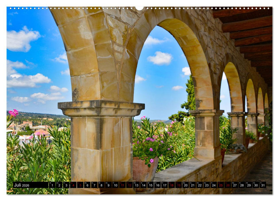 Klöster und Kirchen auf Kreta (CALVENDO Premium Wandkalender 2026)