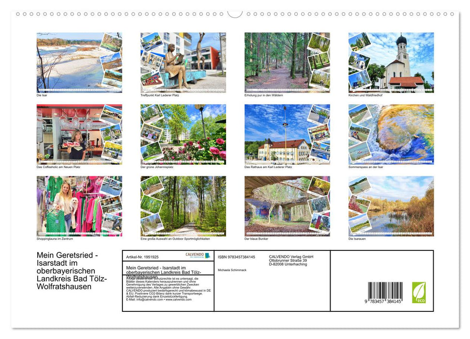 Mein Geretsried - Isarstadt im oberbayerischen Landkreis Bad Tölz-Wolfratshausen (CALVENDO Premium Wandkalender 2026)