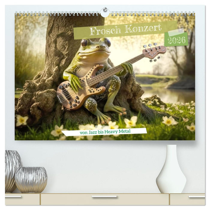 Frosch Konzert (CALVENDO Premium Wandkalender 2026)