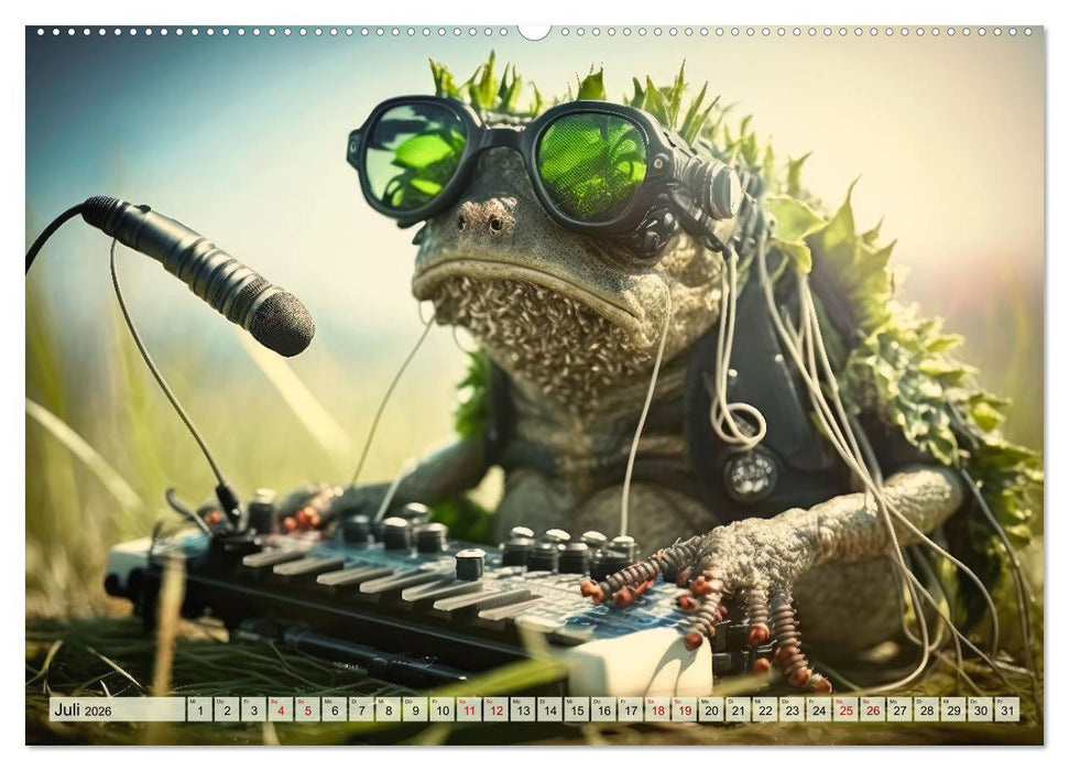 Frosch Konzert (CALVENDO Premium Wandkalender 2026)