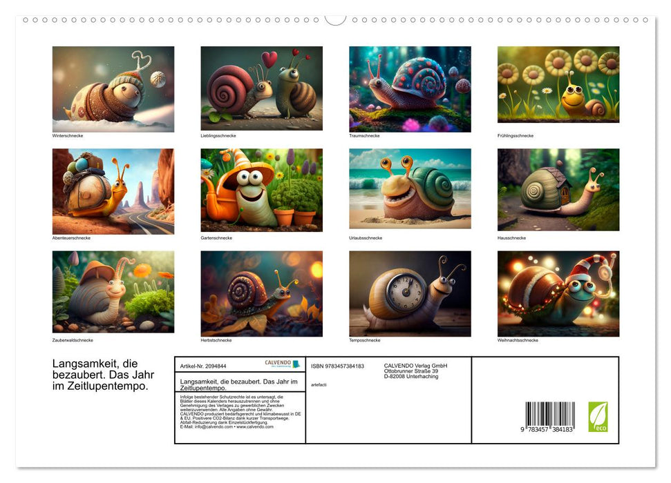 Langsamkeit, die bezaubert. Das Jahr im Zeitlupentempo. (CALVENDO Premium Wandkalender 2026)