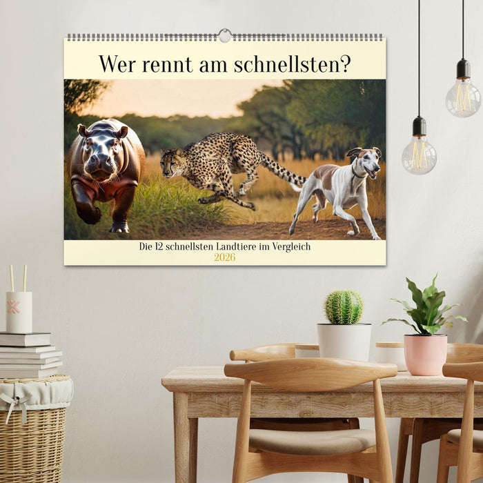 Wer rennt am schnellsten? (CALVENDO Wandkalender 2026)