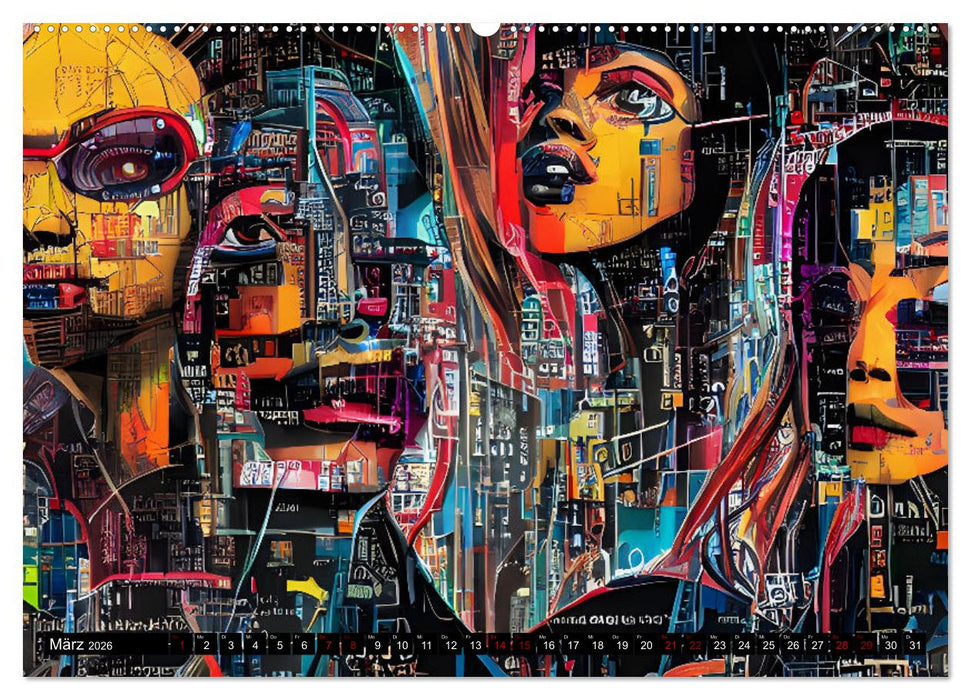 Abstrakt color Art (CALVENDO Premium Wandkalender 2026)