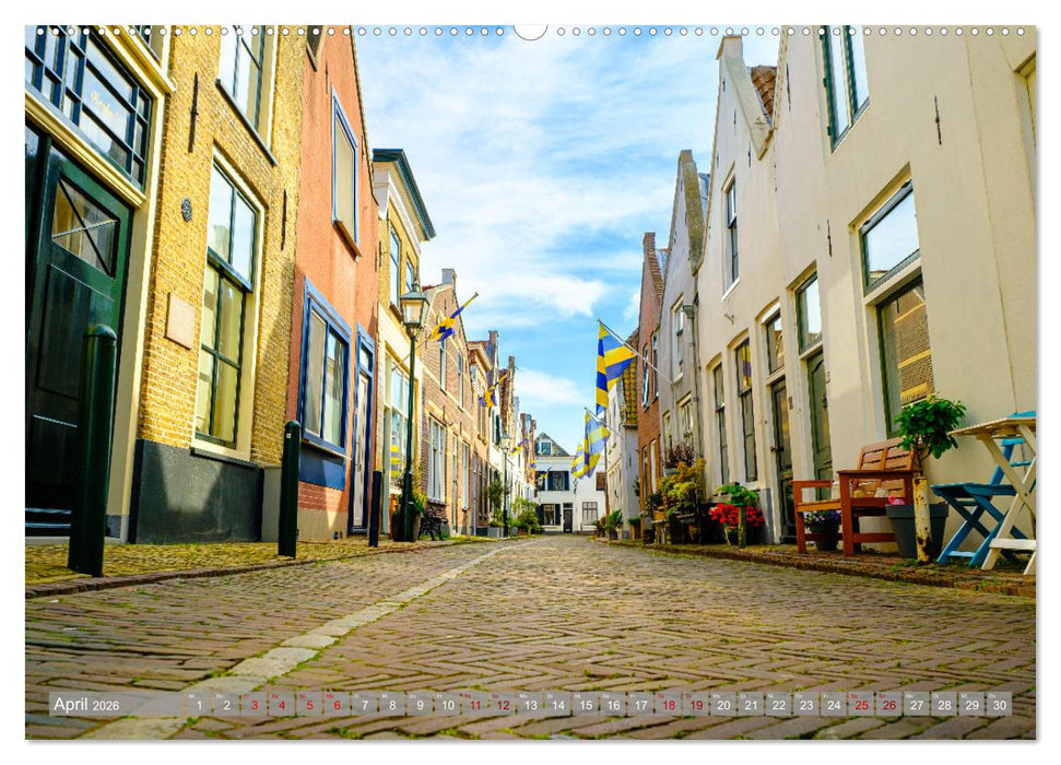 Ein Blick auf Middelharnis (CALVENDO Premium Wandkalender 2026)