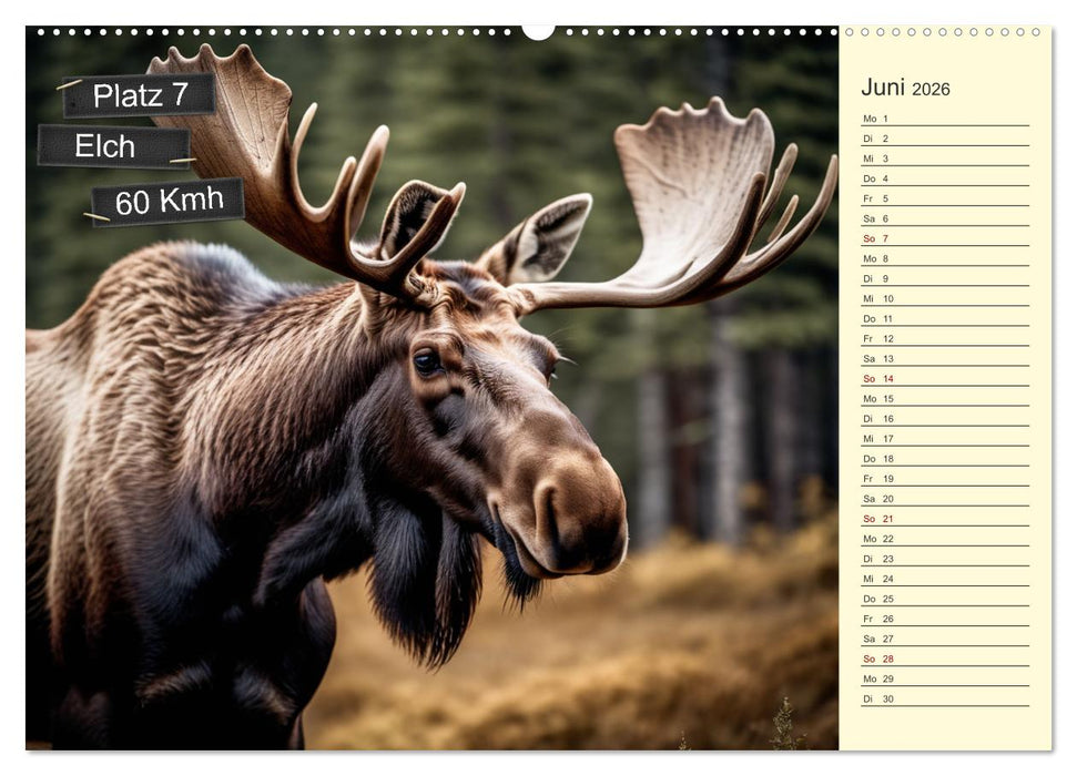 Wer rennt am schnellsten? (CALVENDO Premium Wandkalender 2026)