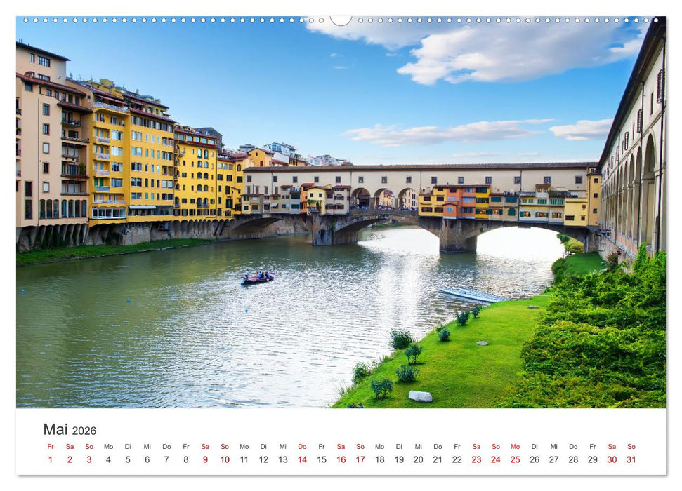 Florenz - Die Hauptstadt der Toskana. (CALVENDO Premium Wandkalender 2026)
