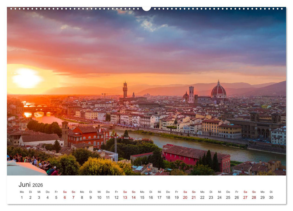Florenz - Die Hauptstadt der Toskana. (CALVENDO Premium Wandkalender 2026)