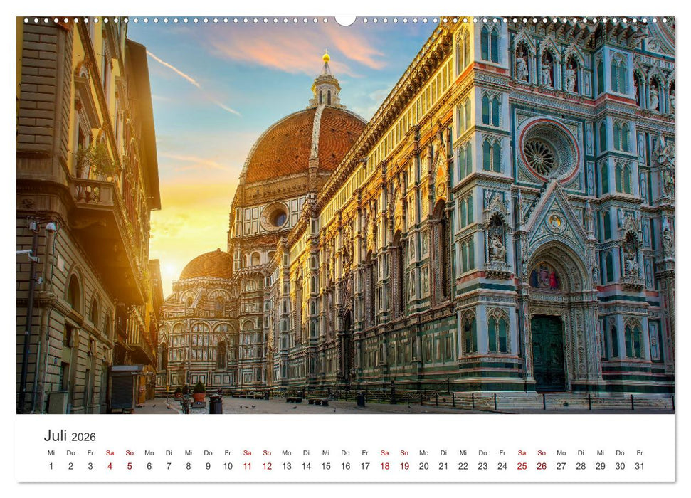 Florenz - Die Hauptstadt der Toskana. (CALVENDO Premium Wandkalender 2026)