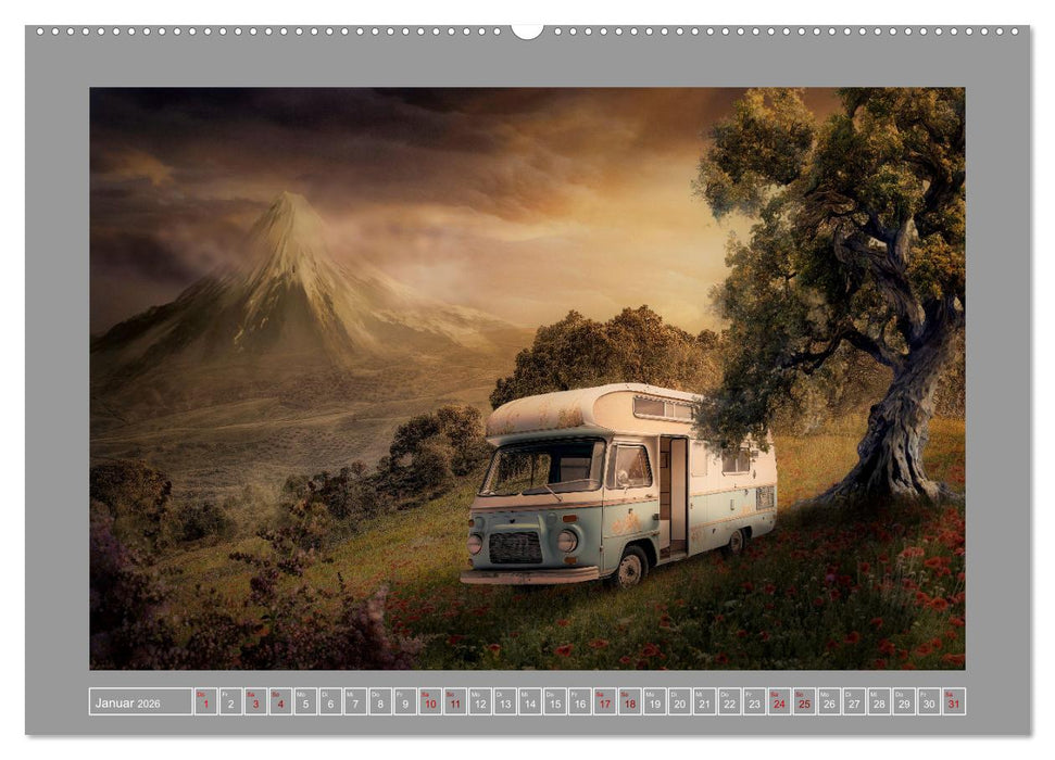 Camping macht glücklich! (CALVENDO Premium Wandkalender 2026)