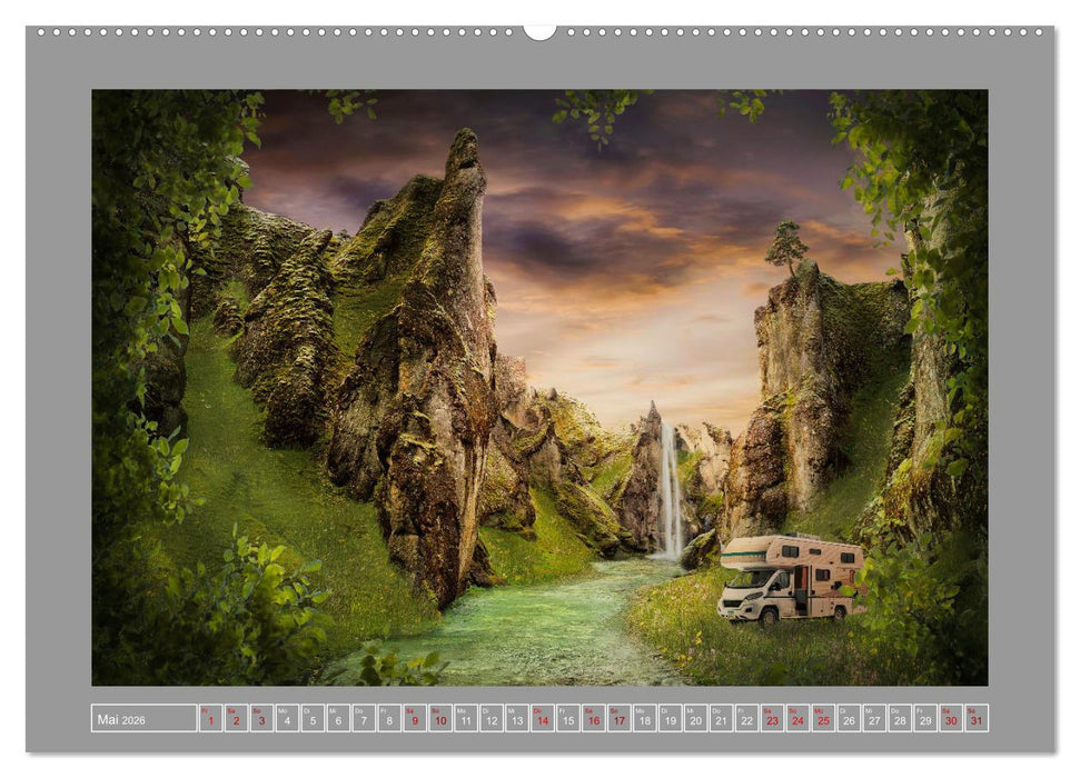 Camping macht glücklich! (CALVENDO Premium Wandkalender 2026)