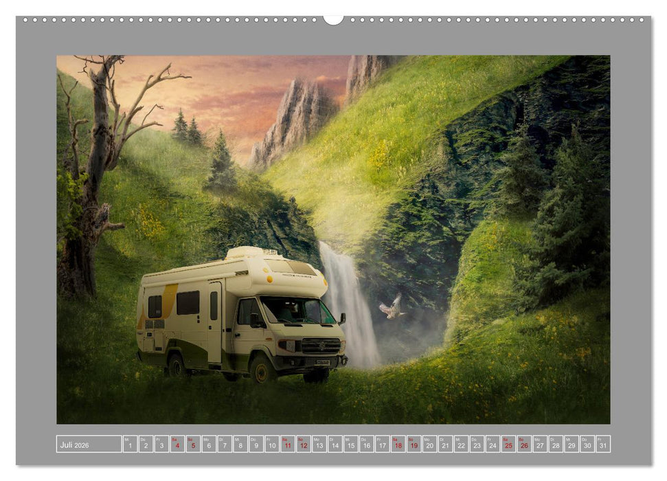 Camping macht glücklich! (CALVENDO Premium Wandkalender 2026)