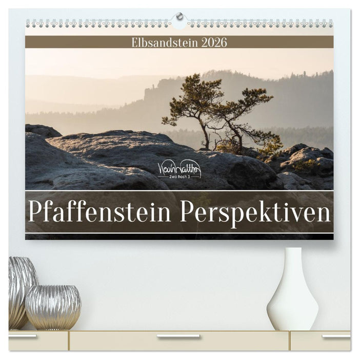 Pfaffenstein Perspektiven - Elbsandstein (CALVENDO Premium Wandkalender 2026)