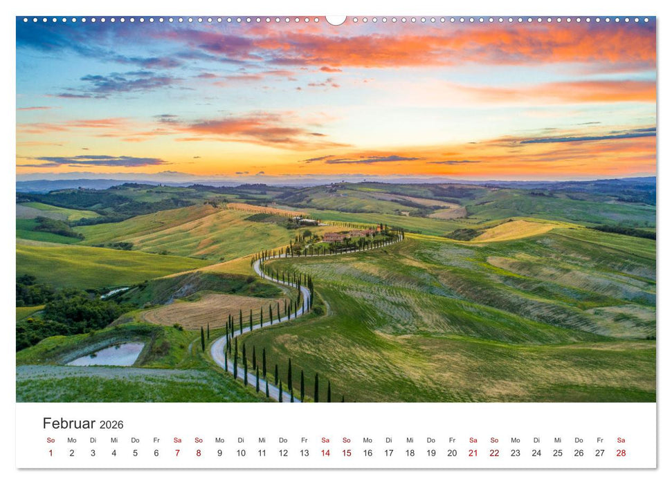 Traumziel Toskana (CALVENDO Premium Wandkalender 2026)