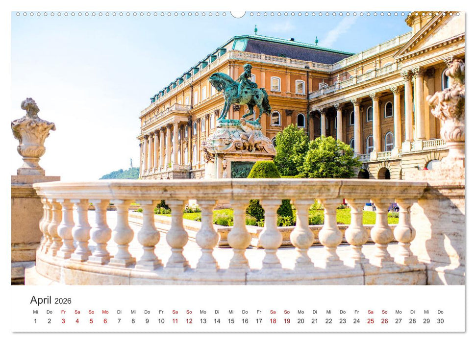 Budapest - Eine Reise in die Hauptstadt von Ungarn. (CALVENDO Premium Wandkalender 2026)