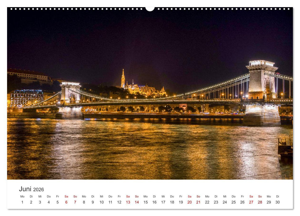 Budapest - Eine Reise in die Hauptstadt von Ungarn. (CALVENDO Premium Wandkalender 2026)